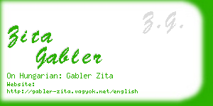 zita gabler business card